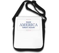 Make America Great Again - Bolso de hombro con eslogan blanco, White, Talla única
