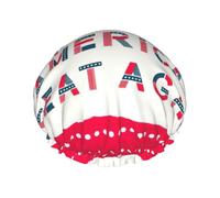 Make America Great Again - Gorros de ducha para mujer, elásticos y reutilizables, doble capa impermeable, gorros de ducha de baño