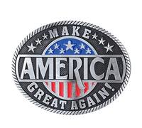 Make America Great Hebilla de cinturón Western Cowboy Native American Motociclista (MAG-01), Metálico, talla unica