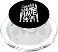 Make America Rave Again Techno Festival EDM DJ USA Flag PopSockets PopGrip para MagSafe