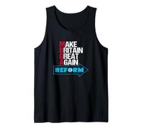Make Britain Great Again - Reform UK Patriotic British Love Camiseta sin Mangas