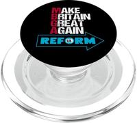 Make Britain Great Again - Reform UK Patriotic British Love PopSockets PopGrip para MagSafe