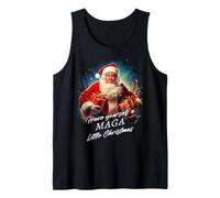 Make Christmas Great Again - Trump Santa Funny Graphic Camiseta sin Mangas
