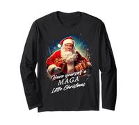 Make Christmas Great Again - Trump Santa Funny Graphic Manga Larga