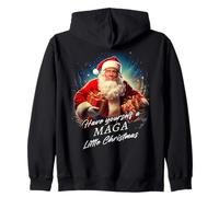Make Christmas Great Again - Trump Santa Funny Graphic Sudadera con Capucha