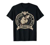 Make Coffee Not War Barista Classic Vintage Peace Advocate Camiseta