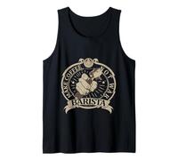 Make Coffee Not War Barista Classic Vintage Peace Advocate Camiseta sin Mangas