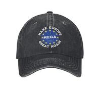 Make Europe New Big Star Aged Cotton Casual Baseball Caps Mega ?EU Snapback Cap Unisex Outdoor Unstructured Soft Hat Mehrfarbig