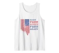 Make Free Speech Free Again: First Amendment Conservative Camiseta sin Mangas