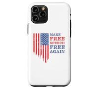 Make Free Speech Free Again: First Amendment Conservative Carcasa para iPhone 11 Pro