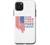 Make Free Speech Free Again: First Amendment Conservative Carcasa para iPhone 11 Pro MAX