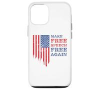 Make Free Speech Free Again: First Amendment Conservative Carcasa para iPhone 12/12 Pro