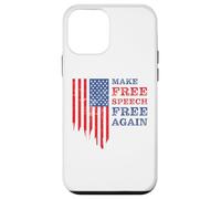 Make Free Speech Free Again: First Amendment Conservative Carcasa para iPhone 12 Mini