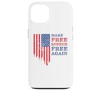 Make Free Speech Free Again: First Amendment Conservative Carcasa para iPhone 13