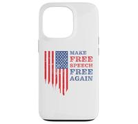 Make Free Speech Free Again: First Amendment Conservative Carcasa para iPhone 13 Pro