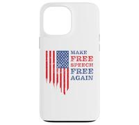 Make Free Speech Free Again: First Amendment Conservative Carcasa para iPhone 13 Pro MAX