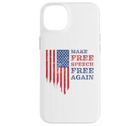 Make Free Speech Free Again: First Amendment Conservative Carcasa para iPhone 14 Plus
