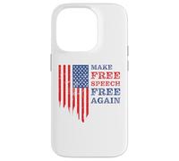 Make Free Speech Free Again: First Amendment Conservative Carcasa para iPhone 14 Pro