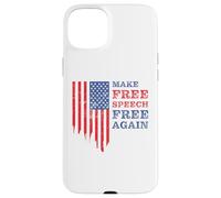 Make Free Speech Free Again: First Amendment Conservative Carcasa para iPhone 15 Plus