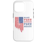 Make Free Speech Free Again: First Amendment Conservative Carcasa para iPhone 16 Pro