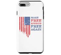 Make Free Speech Free Again: First Amendment Conservative Carcasa para iPhone 7 Plus/8 Plus