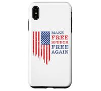 Make Free Speech Free Again: First Amendment Conservative Carcasa para iPhone XS MAX