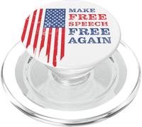 Make Free Speech Free Again: First Amendment Conservative PopSockets PopGrip para MagSafe