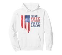 Make Free Speech Free Again: First Amendment Conservative Sudadera con Capucha