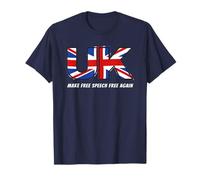 Make Free Speech Free Again: UK Flag Conservative Camiseta
