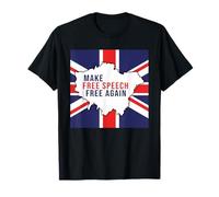 Make Free Speech Free Again: UK Flag Conservative Camiseta