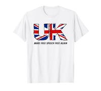 Make Free Speech Free Again: UK Flag Conservative Camiseta