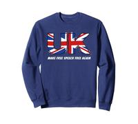 Make Free Speech Free Again: UK Flag Conservative Sudadera
