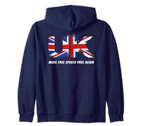 Make Free Speech Free Again: UK Flag Conservative Sudadera con Capucha
