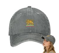 Make Great Again Iran Hat, sombrero político bordado de Irán, sombreros de camionero patrióticos para hombres y mujeres, ajustable, gorra de béisbol de apoyo persa con signo icónico de león y sol