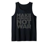 Make Hummus Not War - Peace Middle East Foodie Vegan Camiseta sin Mangas