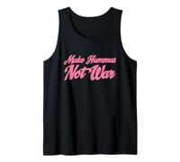 Make Hummus Not War - Peace Middle East Foodie Vegan Camiseta sin Mangas