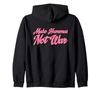 Make Hummus Not War - Peace Middle East Foodie Vegan Sudadera con Capucha