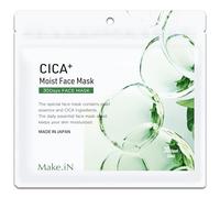Make.iN CICA Face Mask 30 Sheets | Hydrating & Soothing Japanese Sheet Mask | Daily Skincare Pack with Centella Asiatica, Aloe Vera & Chamomile Extracts | Made in Japan