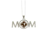 Make In Thailand - Collar con ilustración artística de boxeo para el día de la madre, regalo para mamá, abuela, abuela, joyería de cumpleaños, Medium