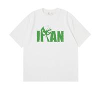 Make Iran Great Again Camisetas Deporte Hombre, Camisetas Deporte Hombre Ajuste de Secado Rápido, Ropa de Manga Corta Ultra Ligera y Transpirable, Ligera(White,XXL)