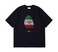 Make Iran Great Again Camisetas Manga Corta Hombre, Camisetas de Manga Corta Atlético Entrenamiento, Ropa Deportiva de Cuello Redondo Informales, Ligera(Black,3XL)