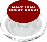 Make Iran Great Again - Minimal Text Red PopSockets PopGrip para MagSafe