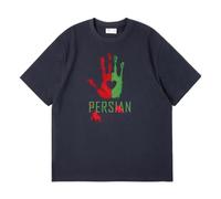 Make Iran Great Again Ropa Hombre con Cuello Redondo, Camisetas Gym Running Hombres, Ropa de Manga Corta Ultra Ligera y Transpirable, Ligera(DarkGrey,XXL)