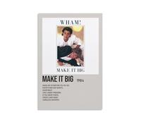 Make It Big by Wham - Póster decorativo para pared, diseño vintage estético para sala de estar, dormitorio, 30 x 45 cm, estilo sin marco