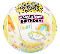 MGA's Miniverse Make It Mini Birthday - Mini Coleccionables, Embalaje Misterioso, Bricolaje, Juegos Resina, Réplicas, Regalos de Fiesta, Piñata, para Coleccionistas y Niños +8 Años, NO Comestible