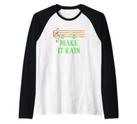Make It Rain Song of Storms - Awesome 90's Novelty Design Camiseta Manga Raglan