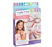 Make It Real 1207 Pulseras de Ante de eslabones de Oro - DIY Pulsera de Ante y Gargantilla Hace el Kit para niñas