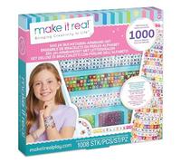 Make it Real - Juego de pulseras de cuentas del alfabeto 1742, 1000 piezas, para niñas desde 8 años