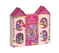 Make It Real 4227 - Juego de 12 pulseras castillo de princesas Disney, 332 piezas, kit de juegos para hacer pulseras para niñas, kit con cuentas y amuletos para la creación de joyas DIY, a partir de 8