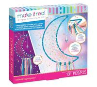 Make It Real - Atrapasueños con Luz Lunar DIY | Kit Creativo Manualidades +8 años | Atrapasueños Infantil con Cuentas y Cintas | Decoración Habitación Niña y Juvenil Original